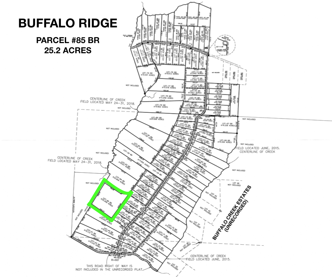 Lot 85 BR - Plat Map