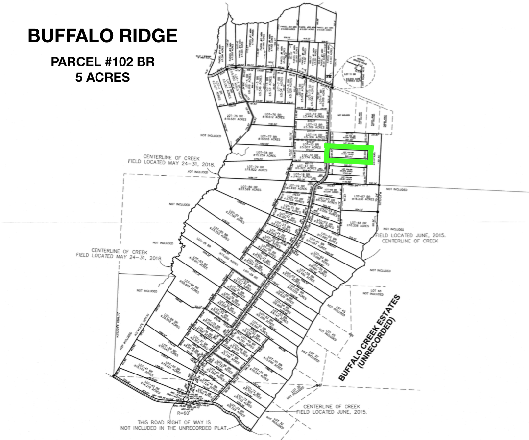 Lot 102 BR Plat Map